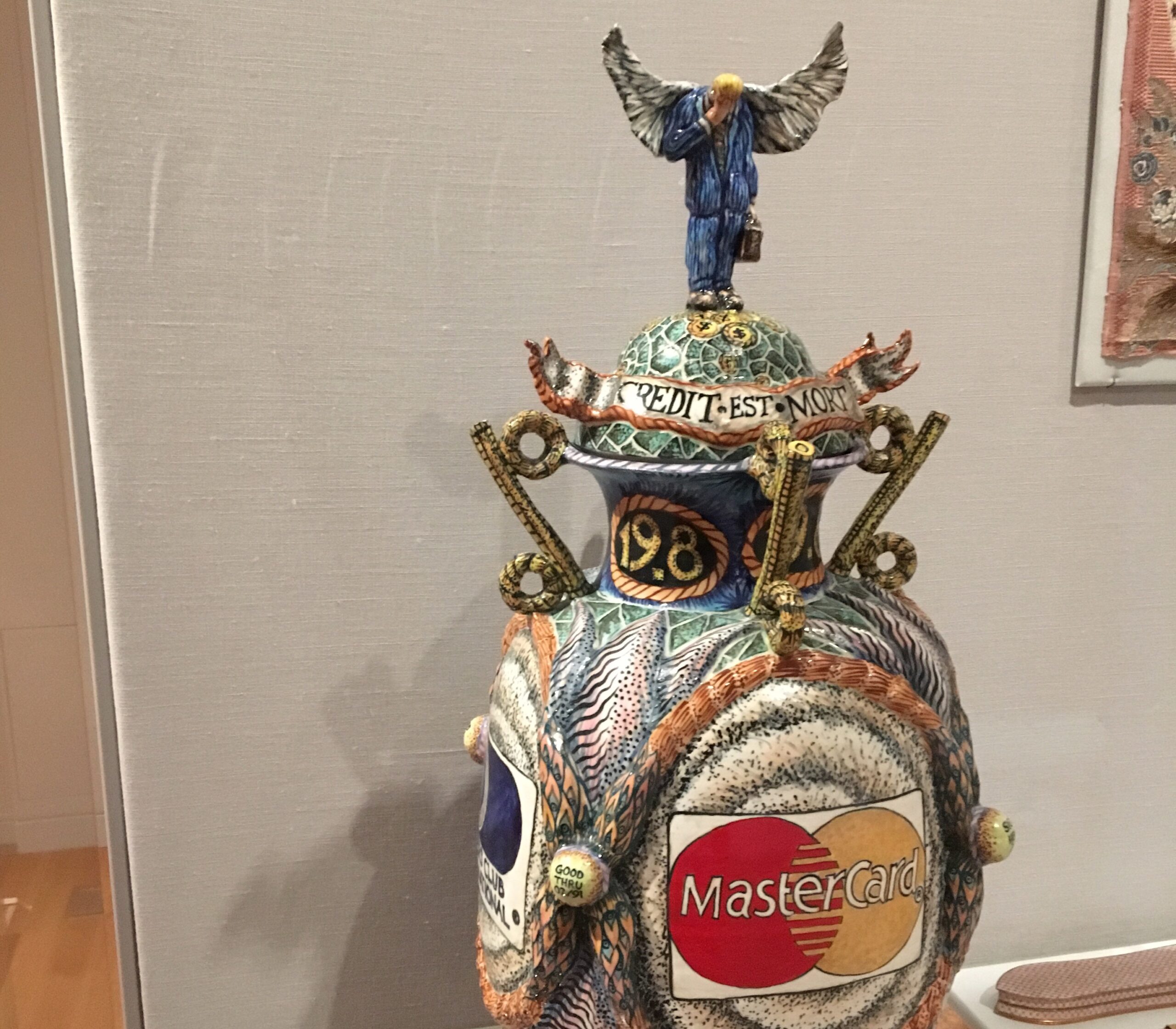 Credit Card Reliquary Vase, 1991