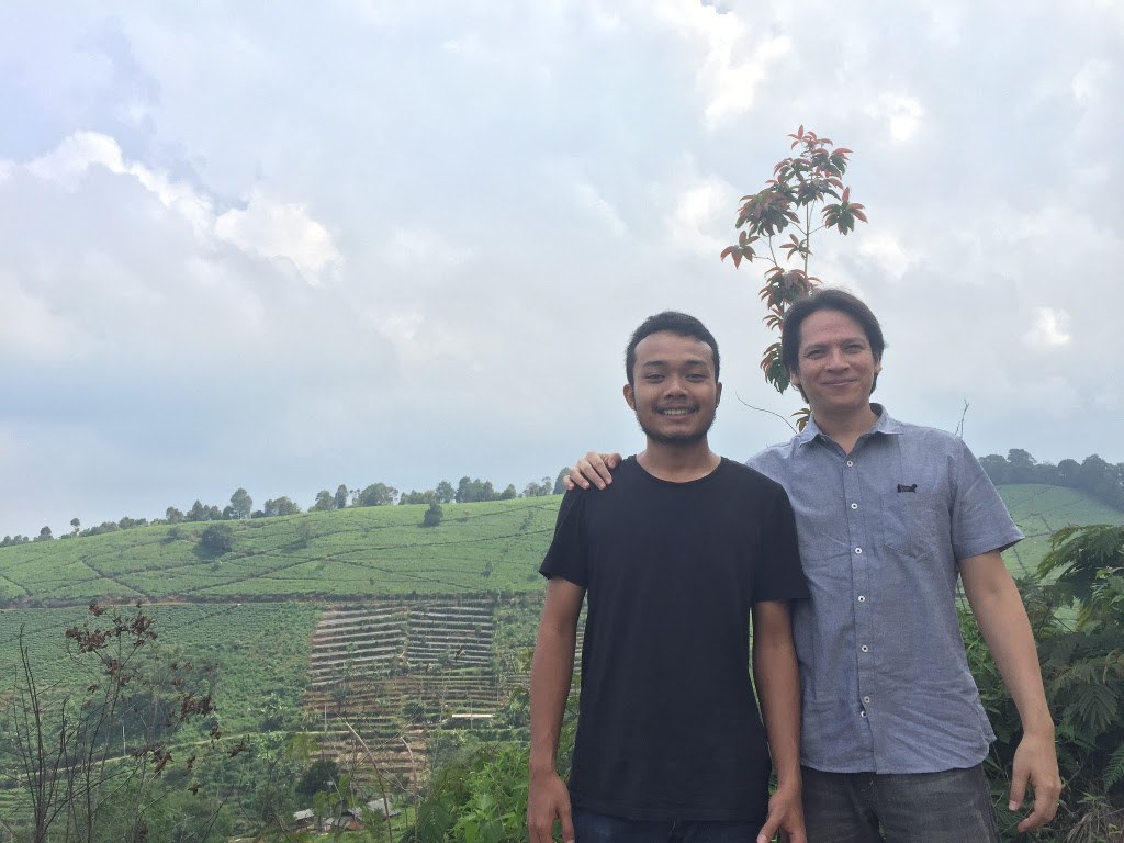David B at a tea plantation