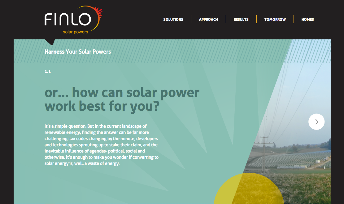 Finlo Solar website