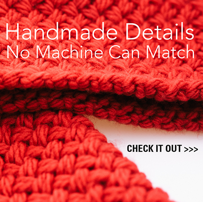 Handmade details no machine can match