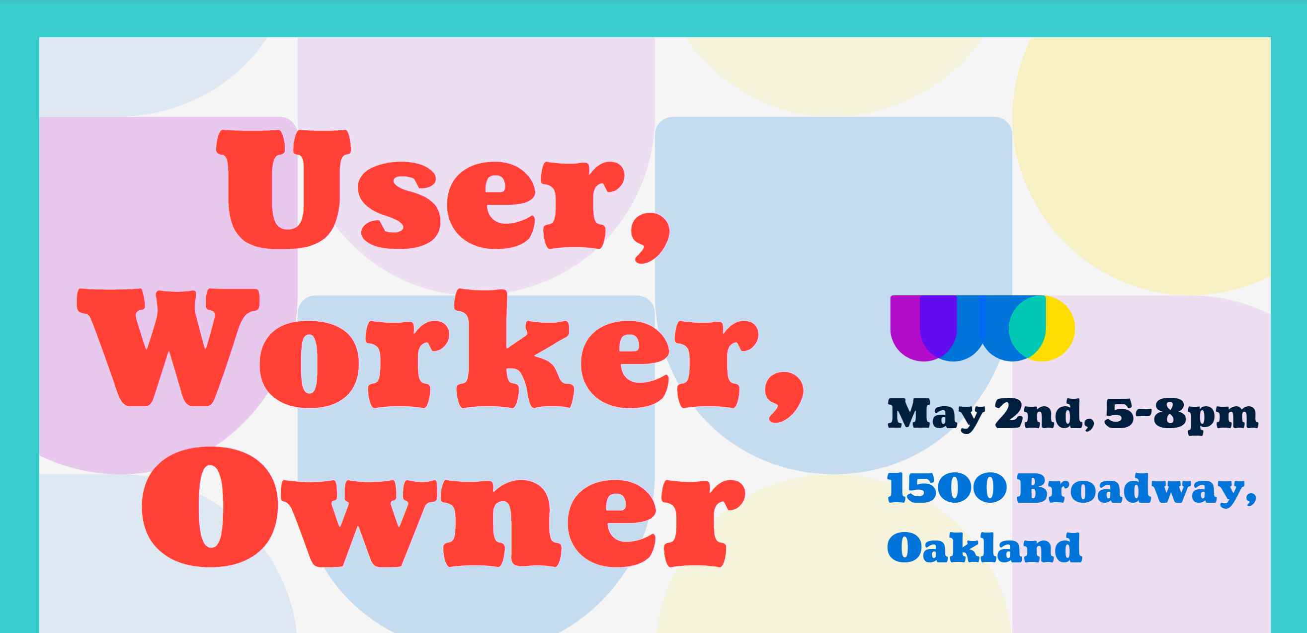 User, worker, owner event poster